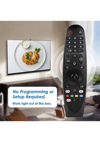 Ses AN-MR19BA Uzaktan Kumandayı Değiştirin Lg Nanocell Tv SM80 SM81 SM82 SM85 SM86 SM90 SM95 SM98 SM99 Serisi 4 K UHD UM80 UM75 (Yurt Dışından)