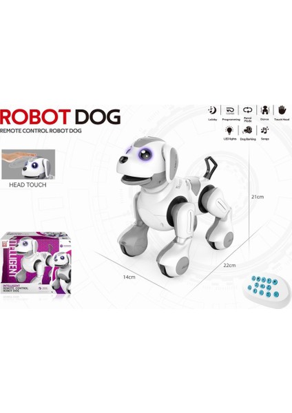 Uzaktan Kumandalı Full Fonksiyon Şarjlı Interaktif Akıllı Robot Köpek