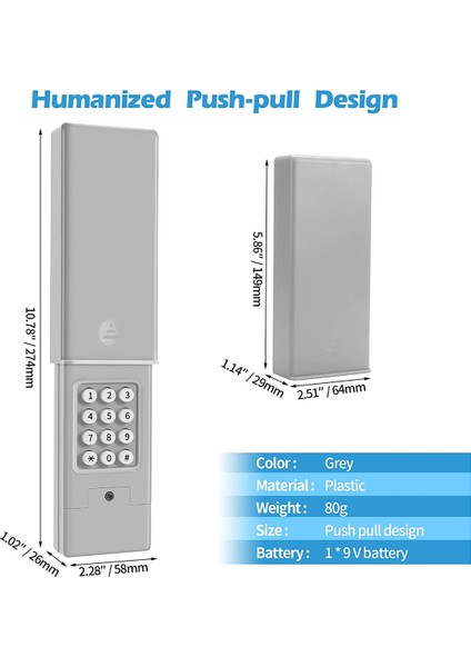 Evrensel Garaj Kapısı Açıcı Tuş Takımı Kablosuz Anahtarsız Erişim Klavyesi, Chamberlain, Liftmaster, Craftsman ile Çalışır (Yurt Dışından)