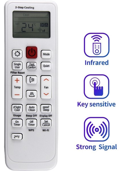 DB93-11489L A/c Uzaktan Kumanda Samsung Klima Için Değiştirin DB93-11489L Uzaktan Kumanda (Yurt Dışından)