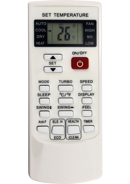 YKR-H/102E Aux Klima Için Klima Uzaktan Kumandasını Değiştirin Ac A/c Uzaktan Kumanda YKR-H/002E YKR-H/006E (Yurt Dışından)