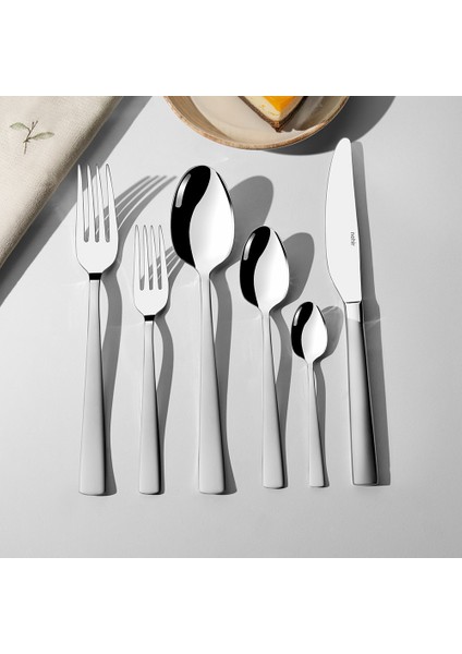 Deniz Saten 6 Kişilik 36 Parça Kutulu Çatal Kaşık Bıçak Takımı