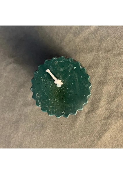El Yapımı Dekoratif Yeşil Burgulu Mum - 6 x 12 cm modelleri