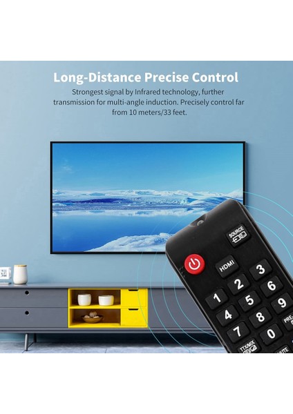 AA59-00581A Samsung LED LCD Tv Için Uzaktan Kumandayı Değiştirin UN32EH4500 UN46ES6100F UN32EH5300 UN40EH5300F UN40ES6100F UN46EH5300F (Yurt Dışından)