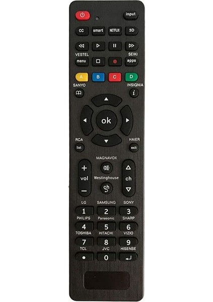 RC-G008 Samsung Sanyo Lg Sony Philips Panasonic Sharp Toshiba Hitachi Vizio Tcl Jvc Hisence Için Evrensel Uzaktan Kumanda (Yurt Dışından)