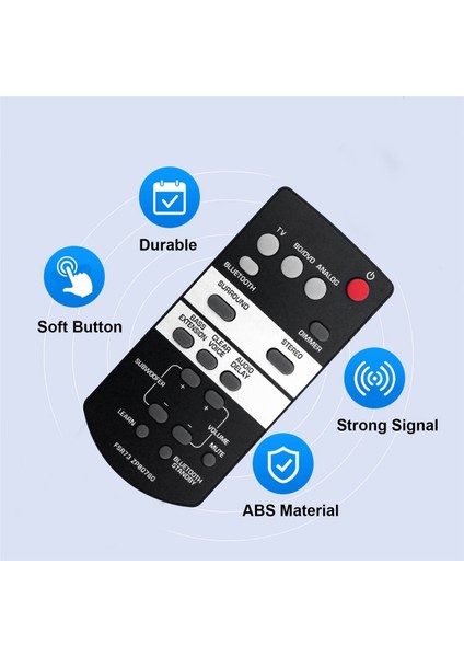 FSR73 ZP80760 Yamaha Ses Çubuğu Için Uzaktan Değiştirin ATS-1050 ATS-1050-R YAS-105 ATS-1050BL SRT-700 ATS1050 ATS1050R YAS105 (Yurt Dışından) modelleri