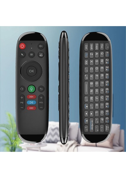 M6 Akıllı Uçan Hava Fare Kablosuz Klavye Fare Mini Ses Uzaktan Kumanda Android Dizüstü Tv Kutusu Için Arka Işık Olmadan (Yurt Dışından)