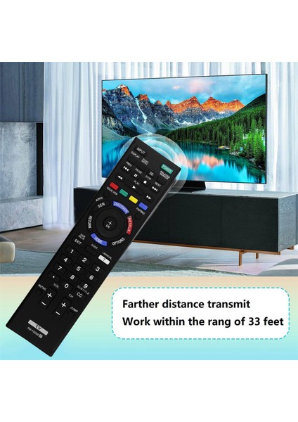Sony KDL-42W805B/ 50W805B/ 50W807B/ 55W805B/ 55W955B/ 55W957B/ 60W855B/ 60W857B Için RM-YD099 Tv Uzaktan Kumandasını Değiştirin (Yurt Dışından)