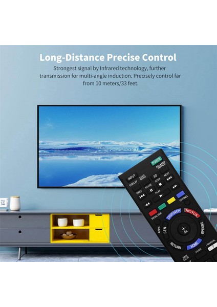 Sony KDL-42W805B/ 50W805B/ 50W807B/ 55W805B/ 55W955B/ 55W957B/ 60W855B/ 60W857B Için RM-YD099 Tv Uzaktan Kumandasını Değiştirin (Yurt Dışından)