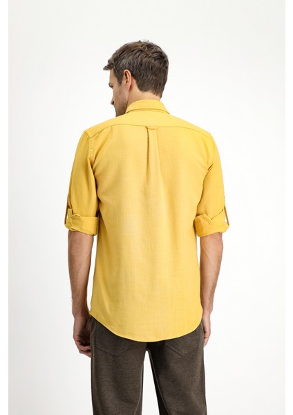 Uzun Kol Regular Fit Spor Düğmeli Yaka Gömlek indirimleri