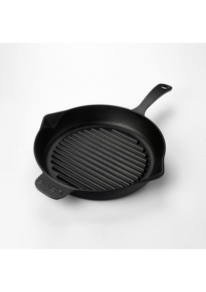Döküm Yuvarlak Izgara Tava ÇAP(Ø)28CM. Döküm Demir Yekpare Saplı ÇAP(Ø)28CM.
