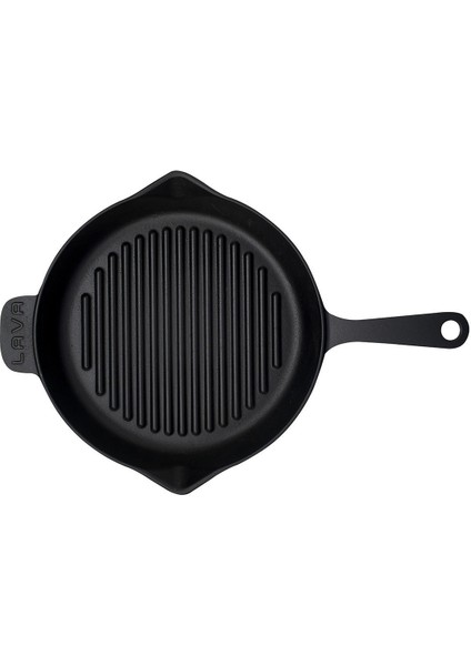 Döküm Yuvarlak Izgara Tava ÇAP(Ø)28CM. Döküm Demir Yekpare Saplı ÇAP(Ø)28CM.