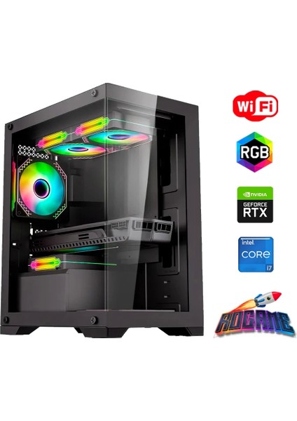 I7 14700F 16GB Ddr4 480SSD 8gb RTX3050 Oyun Bilgisayarı