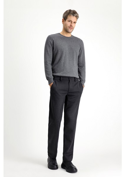 Slim Fit Dar Kesim Likralı Örme Klasik Kumaş Pantolon fırsatları