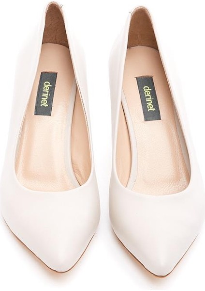 Hakiki Deri Kalın Topuk Kadın Stiletto modelleri