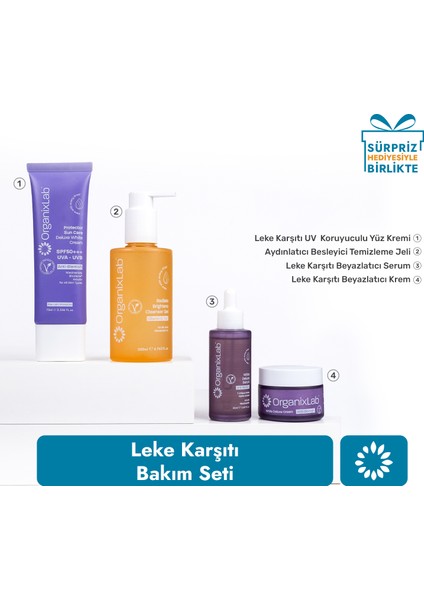 Anti-Blemish Bakım Seti I Cilt Beyazlatıcı I Arbutin Alpaflor C Vitamini Niasinamid I 4'lü Set