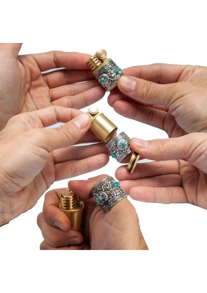 Mini Retro Sultan Benzinli Işlemeli Kadın Çakmak