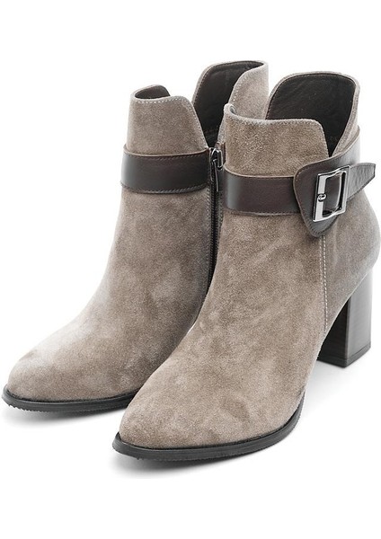 Hakiki Deri Fermuarlı Kadın Bot fiyatları