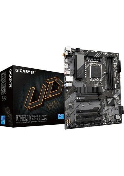 Gıgabyte B760 DS3H Ax Wıfı-6e Ddr5 HDMI Dp Pcıe 16X V5.0 1700P Atx