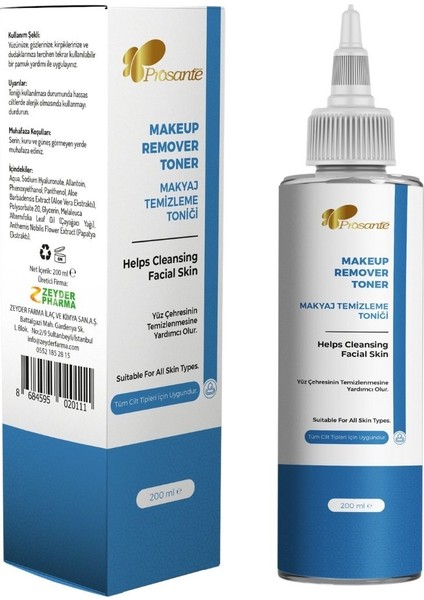 Makyaj Temizleme Toniği 200ml x 3 Adet