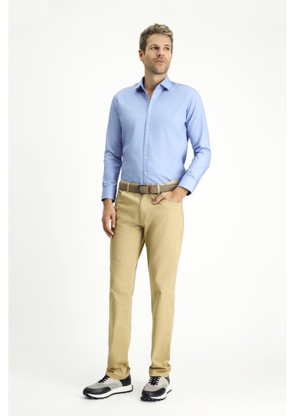 Uzun Kol Slim Fit Dar Kesim Pamuklu Non Iron Saten Klasik Gömlek fiyatları