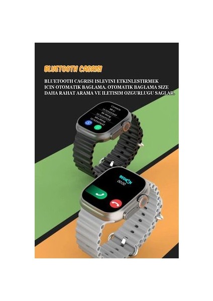 7 Kordonlu Saat Watch 8 Ultra 7 In 1 Akıllı Saat