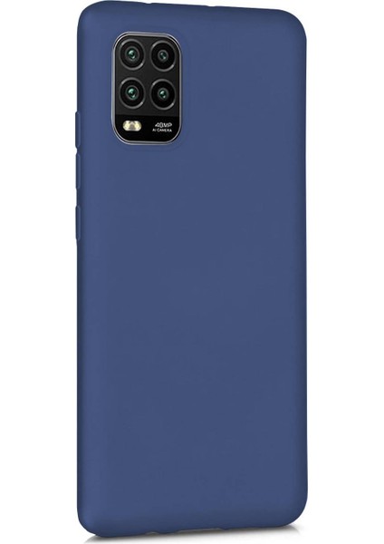 Xiaomi Mi 10 Lite Zoom Premium Silikon Kılıf Mavi