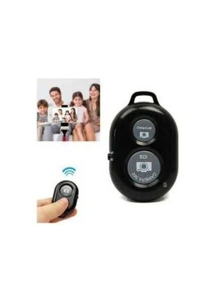 Siyah Uzaktan Kumanda Bluetooth Selfiematik