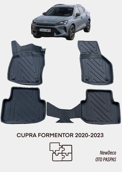 NewDeco Formentor 2020-2023 Için 5,5d Carbon Style Havuzlu Paspas - Tpe Malzeme