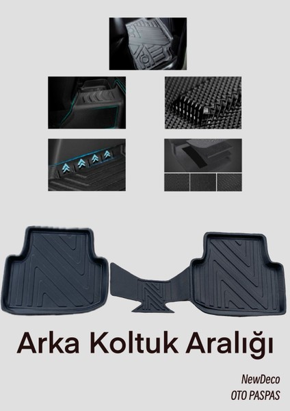 NewDeco Formentor 2020-2023 Için 5,5d Carbon Style Havuzlu Paspas - Tpe Malzeme