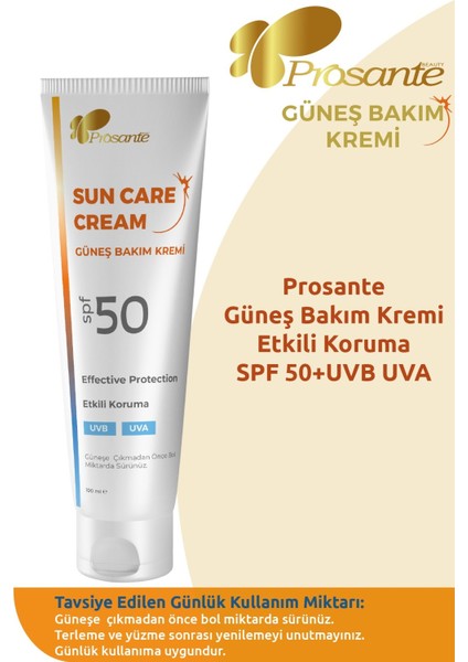 Güneş Kremi 100 ml Spf 50 Etkili Koruma Uvb Uva x 2 Adet