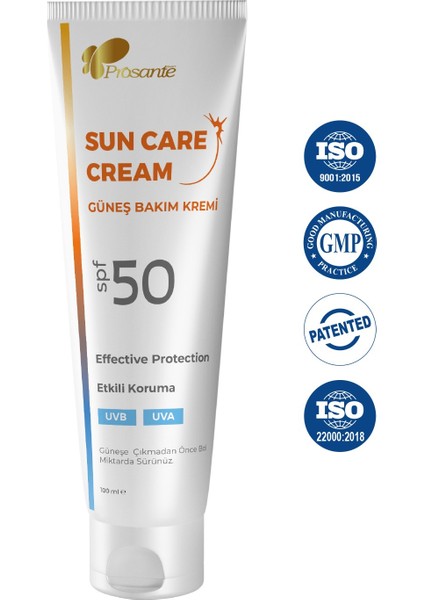 Güneş Kremi 100 ml Spf 50 Etkili Koruma Uvb Uva x 2 Adet