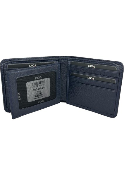 Diga 880 Deri Kartlık Cüzdan Lacivert