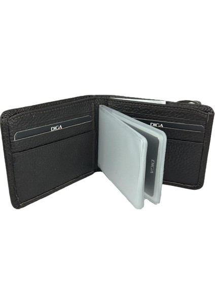 Diga 794 Deri Lastikli Kartlık Cüzdan Kahve