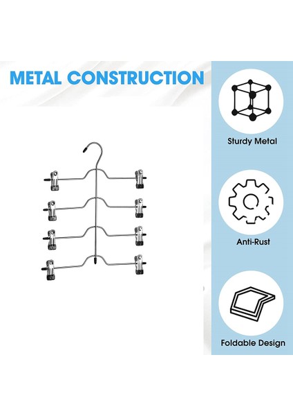 Organizasyon ve Depolama Etek Pantolon Askıları Yerden Tasarruf, 3'lü Paket 4 Katlı Dolap Düzenleyicileri ve Saklama, Pembe (Yurt Dışından) fırsatları