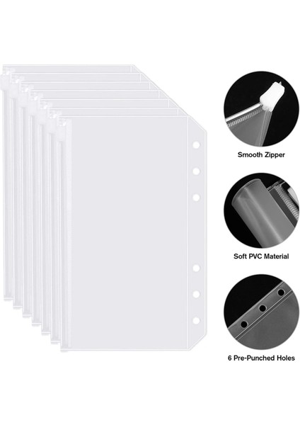 4x A6 Fermuarlı Zarflı Bütçe Bağlayıcı, Bütçe Planlayıcısı Kitap Para Tasarrufu Organizatör, Bütçeleme Için Nakit Zarflar Pembe (Yurt Dışından) fırsatları