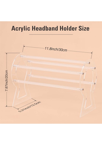 3x Kafa Bandı Tutucu, Şeffaf Kafa Bandı Organizatör, Akrilik Saç Çember Ekran Standı, Kadın Kızlar Için Kafa Bandı Depolama Tutucu (Yurt Dışından) indirimleri