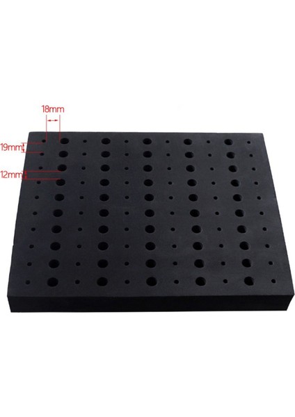 3x 110 Delik Yönlendirici Bit Tepsi Depolama Tutucu 1/4 Inç 1/2 Inç Shank Freze Kesici Uçları Organizatör (Yurt Dışından) modelleri