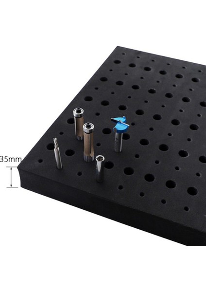 3x 110 Delik Yönlendirici Bit Tepsi Depolama Tutucu 1/4 Inç 1/2 Inç Shank Freze Kesici Uçları Organizatör (Yurt Dışından) fırsatları