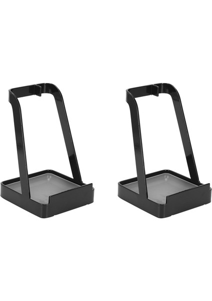 2x Tencere Kapağı Tutucu, Mutfak Organizatör Rafı, Kaşık Dayanağı Raf Tutucu, Paslanmaz Çelik Kapak Standı, Mutfak Eşyaları, Siyah (Yurt Dışından)
