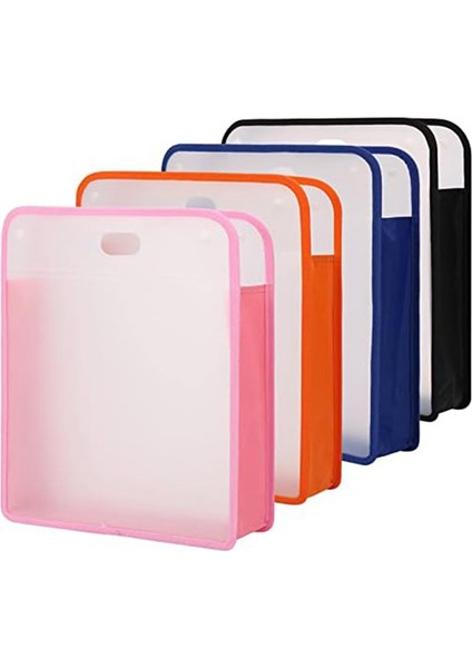 4 Adet 15.8X13X3 Inç Koleksiyon Defteri Kağıdı Depolama Organizatör Kutusu, Genişletilebilir Kağıt Folyo 12X12 Yaprak, Kart Stoğu Için (Yurt Dışından)