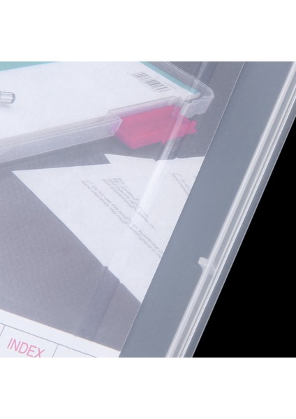 2x A4 Dosyaları Plastik Belge Kutusu Saklama Kutusu Tutucu Kağıt Ofis Okul Organizatör Kırmızı (Yurt Dışından) fırsatları