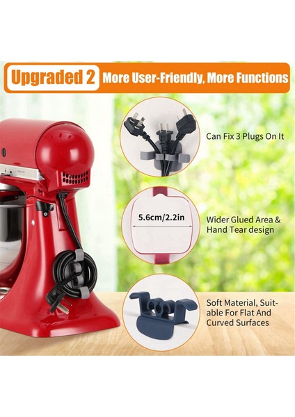 40 Adet Kordon Sarıcı Organizatör Mutfak Aletleri Için Kordon Kablo Yönetimi Klipleri Tutucu Hava Fritöz Tel Sabitleyici (Yurt Dışından) modelleri