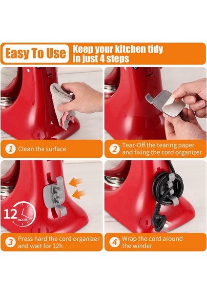 40 Adet Kordon Sarıcı Organizatör Mutfak Aletleri Için Kordon Kablo Yönetimi Klipleri Tutucu Hava Fritöz Tel Sabitleyici (Yurt Dışından) indirimleri