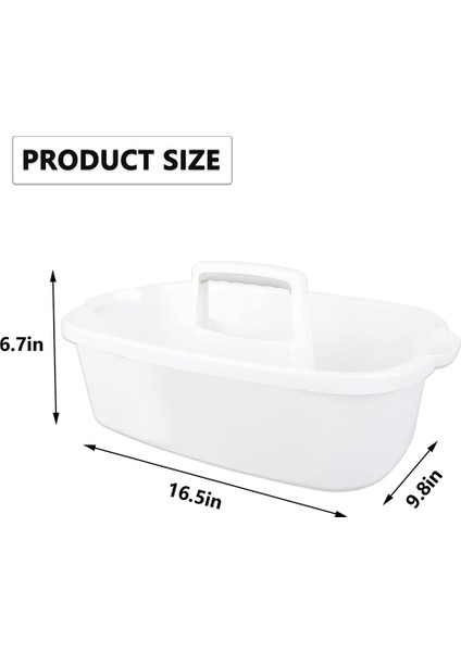 Banyo Için Saplı Duş Tote Organizatör Sepeti, Beyaz (Yurt Dışından) indirimleri
