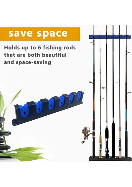 Garaj Kapısı Için 3x Olta KamıTutucu Duvara Montaj, Tekne Için Olta Depolama Rafı, Dikey 6-Rod Organizatör Rafları (Yurt Dışından) indirimleri