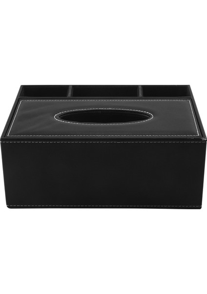 5x Pu Doku Kutusu Uzaktan Kumanda Tutucu Çok Fonksiyonlu Masaüstü Organizatör Kalem Makas Konteyner (Siyah) (Yurt Dışından) fiyatları
