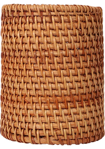 4x Rattan Çubuklarını Tüp Kürek Kaşık Kova Yemek Bıçakları Çatal Sofra Saklama Kutusu Ev Sepetleri Organizatör A (Yurt Dışından) fiyatları