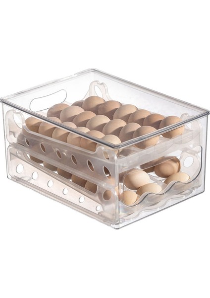 3x Slayt Yumurta Saklama Kutusu Yumurta Tutucu Konteyner Buzdolabı Çekmece Istiflenebilir Gıda Yumurta Kutusu Mutfak Buzdolabı Organizatör (Yurt Dışından) fiyatları