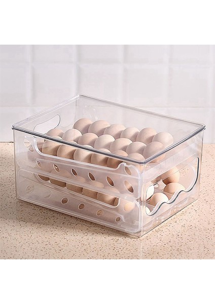 3x Slayt Yumurta Saklama Kutusu Yumurta Tutucu Konteyner Buzdolabı Çekmece Istiflenebilir Gıda Yumurta Kutusu Mutfak Buzdolabı Organizatör (Yurt Dışından) fırsatları